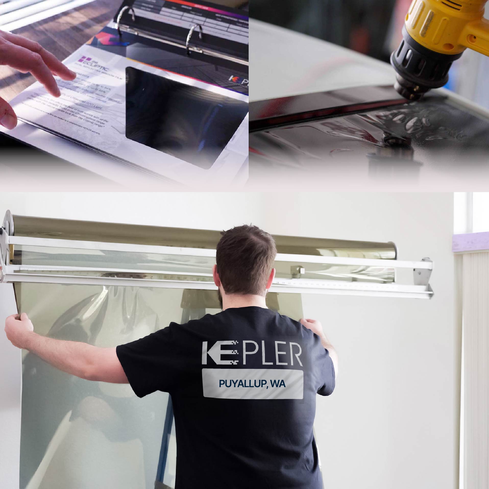 Kepler Specialist Installing Anti-Graffiti Film in Puyallup, Washington