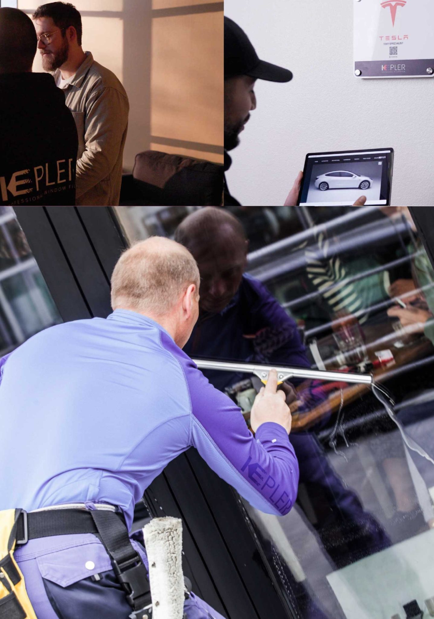 Kepler Expert Applying Anti-Graffiti Window Film to a Battle Ground Shop Front
