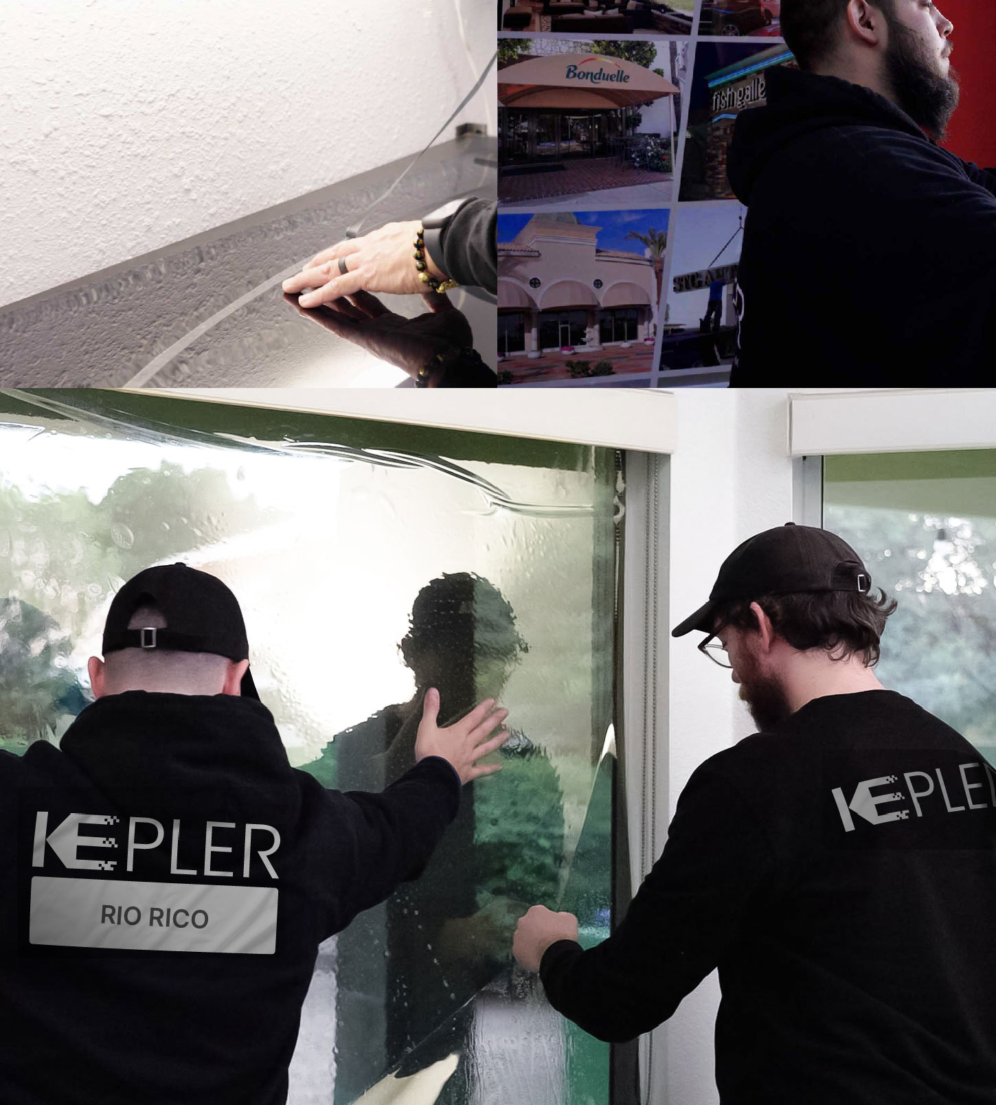 Expert Technician Applying High-tech Window Tint to Home in Rio Rico