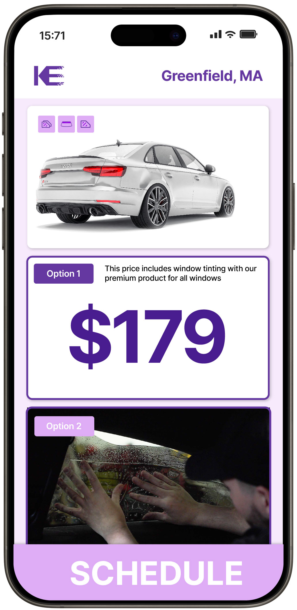 View Competitive Car Window Tinting Rates in Greenfield, Massachusetts
