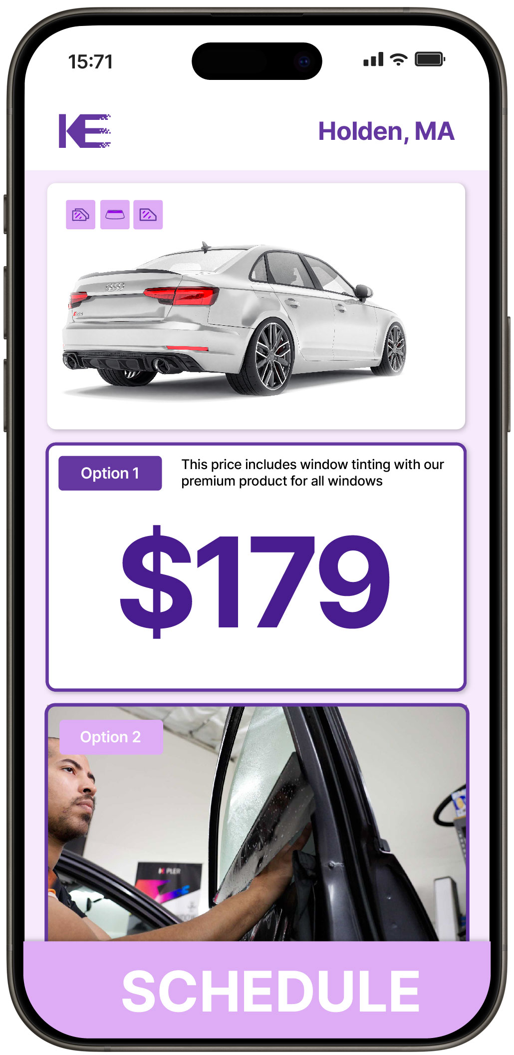 View Reasonable Car Window Tinting Rates in Holden, Massachusetts