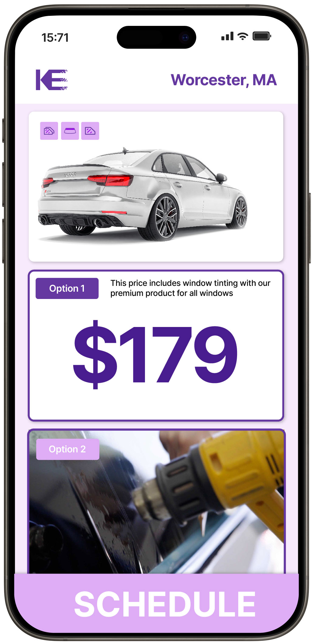 View Affordable Car Window Tinting Rates in Worcester, Massachusetts