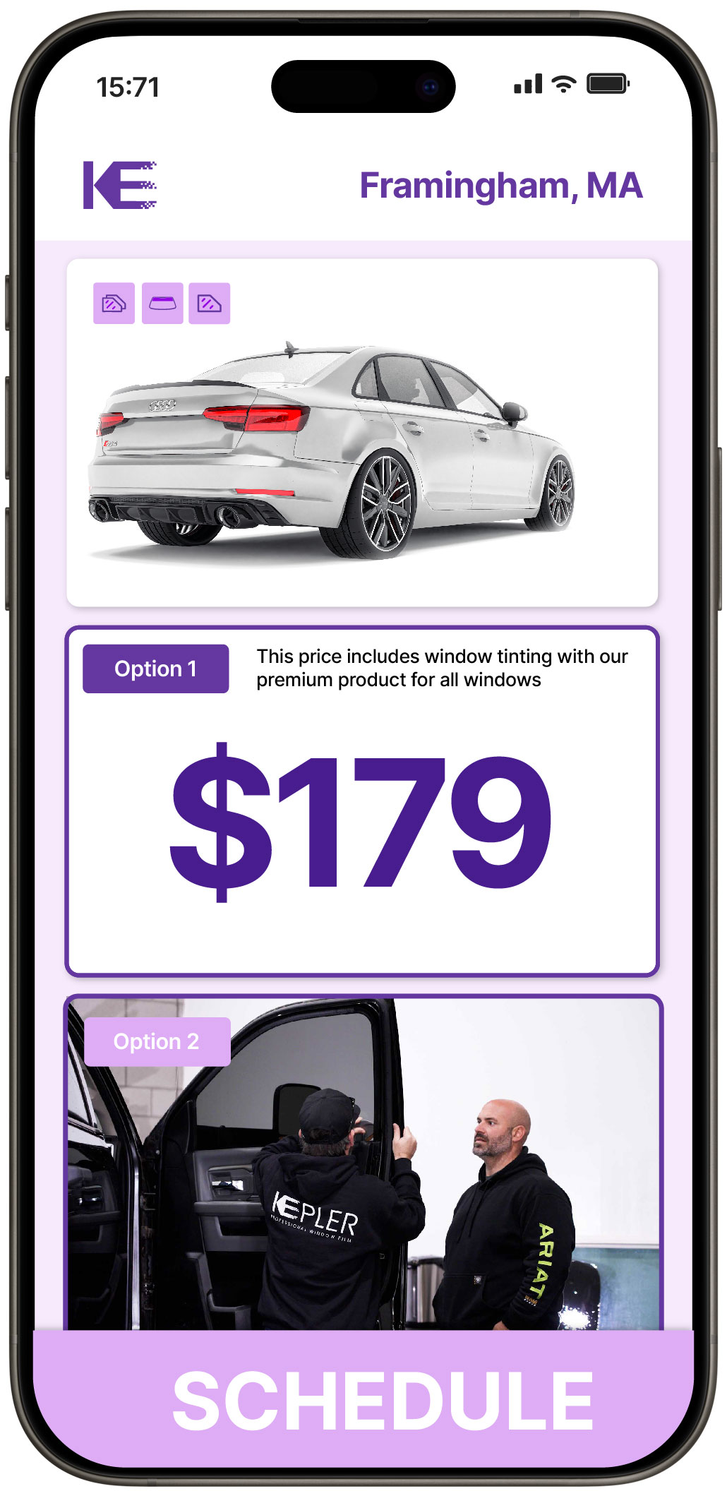 View Reasonable Car Window Tinting Prices in Framingham, Massachusetts