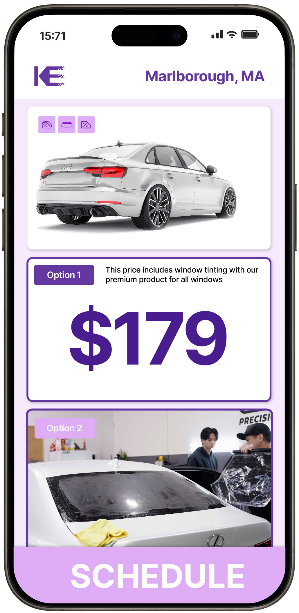 View Affordable Car Window Tinting Rates in Marlborough, Massachusetts
