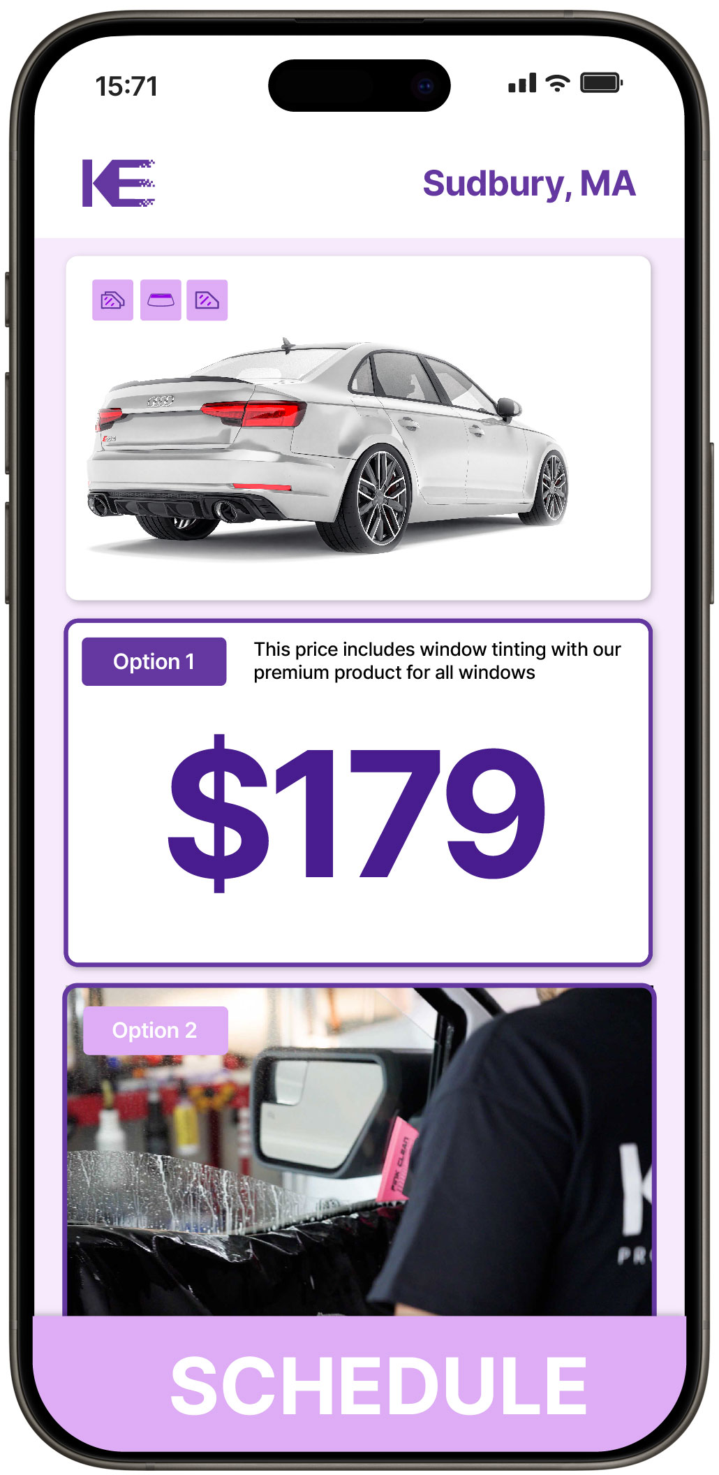 View Competitive Car Window Tinting Costs in Sudbury, Massachusetts