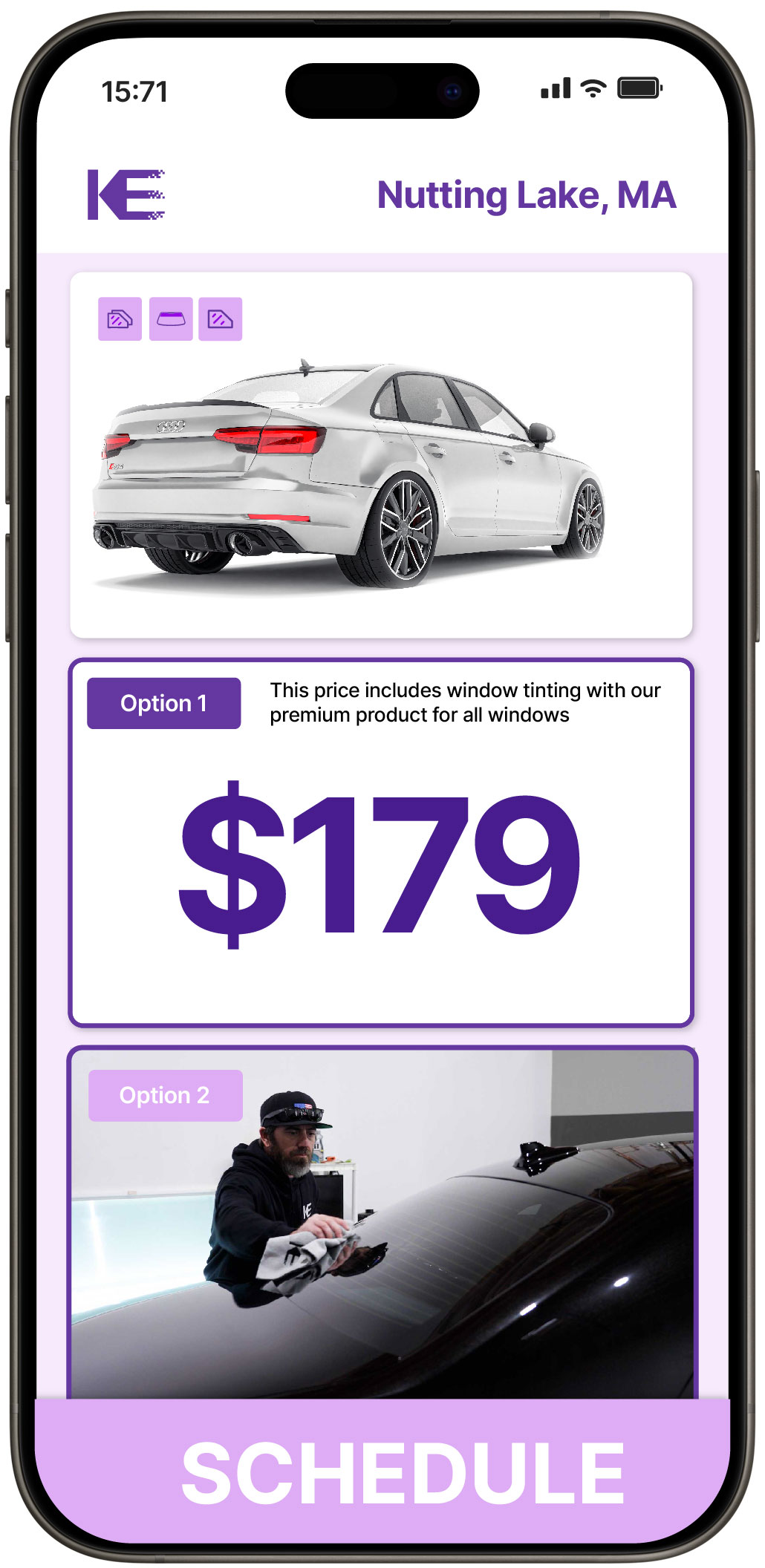 View Competitive Car Window Tinting Costs in Nutting Lake, Massachusetts