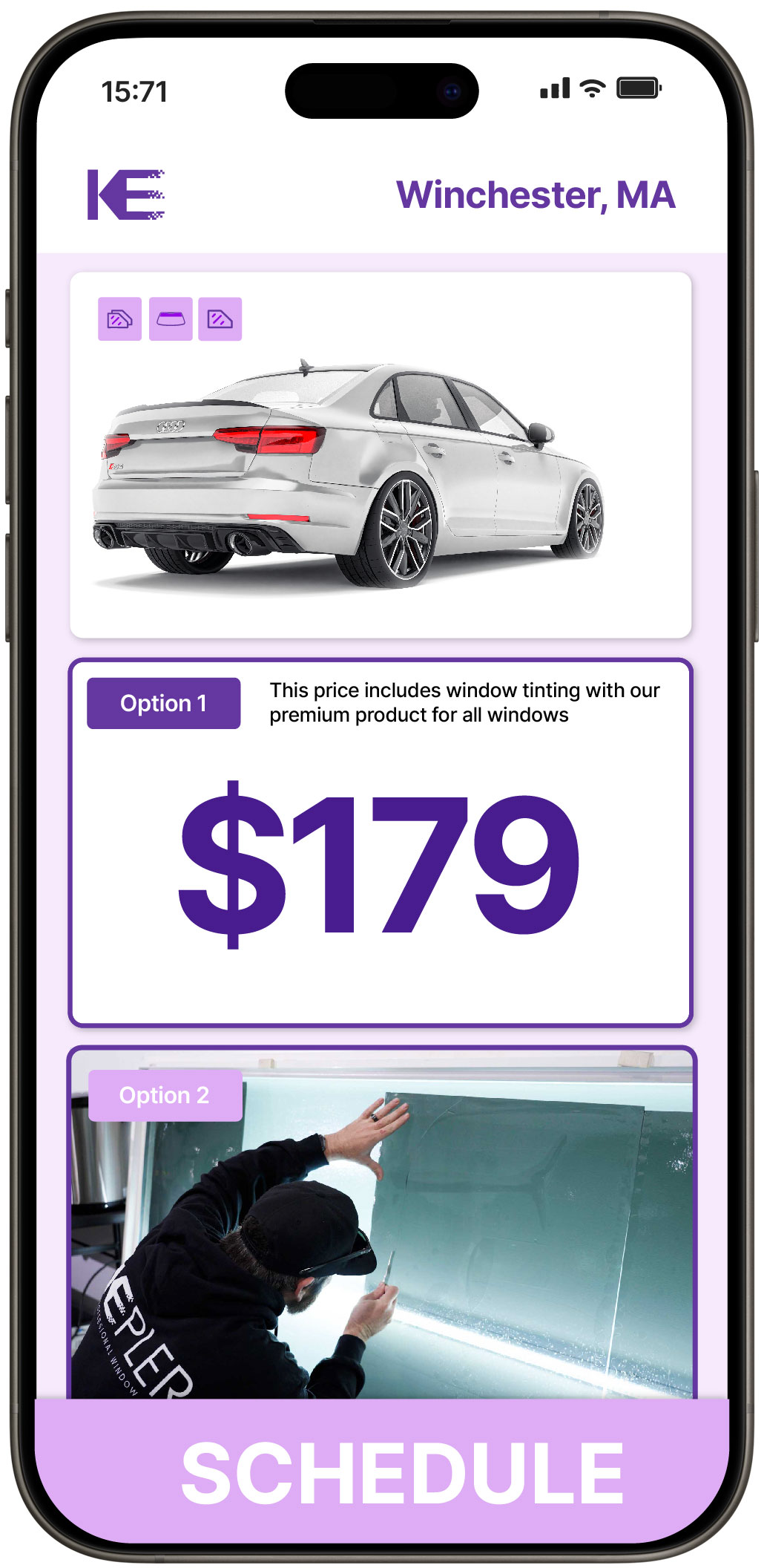 View Affordable Car Window Tinting Prices in Winchester, Massachusetts