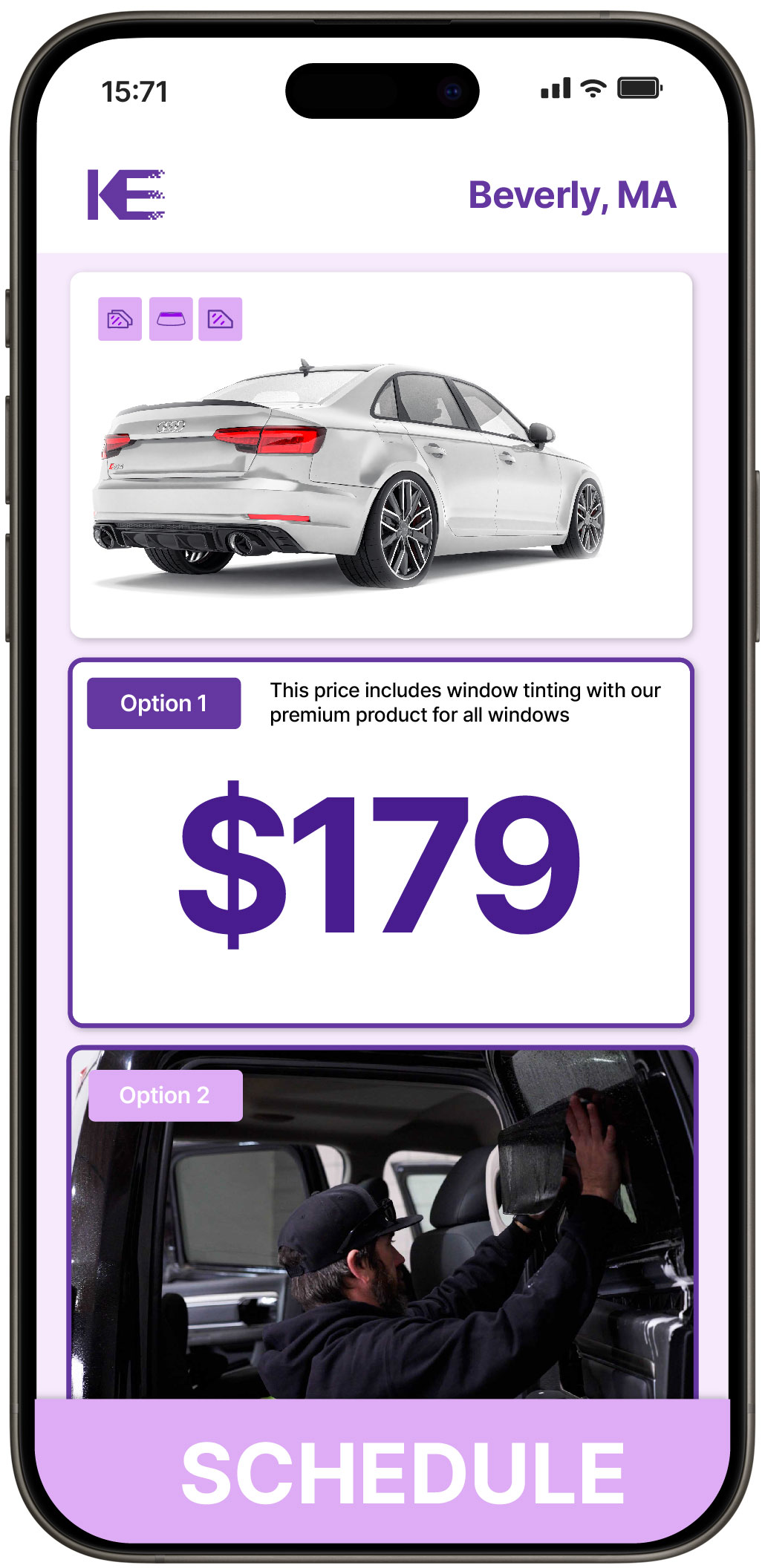 View Competitive Car Window Tinting Prices in Beverly, Massachusetts