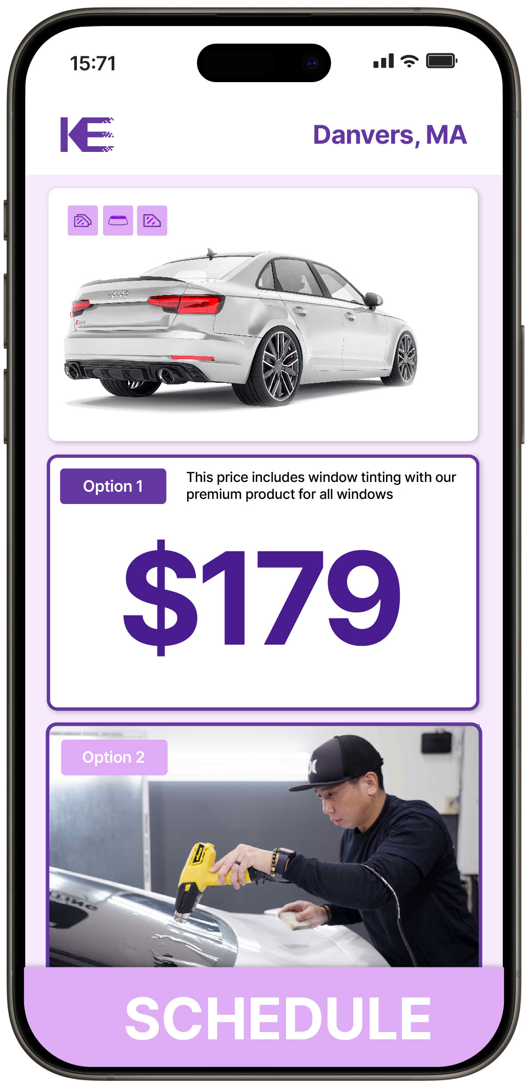 View Affordable Car Window Tinting Prices in Danvers, Massachusetts