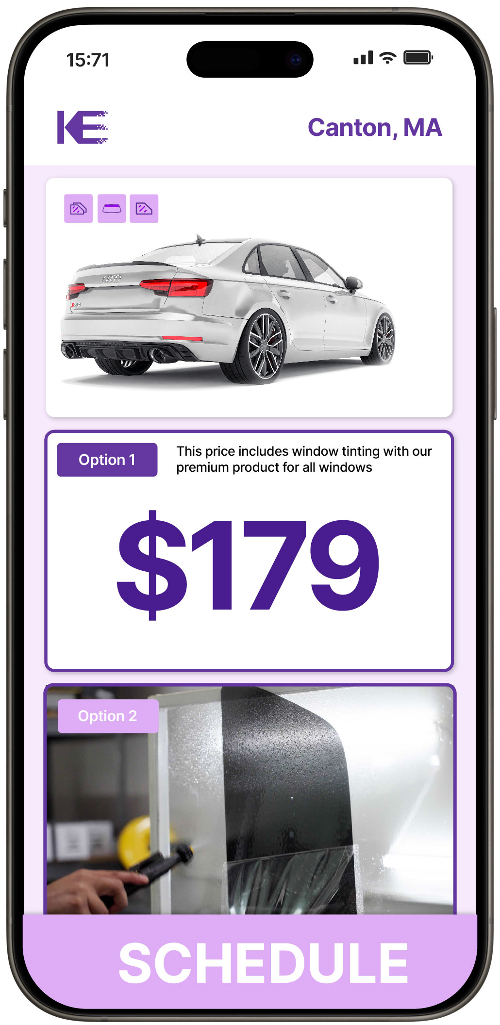 View Reasonable Car Window Tinting Prices in Canton, Massachusetts