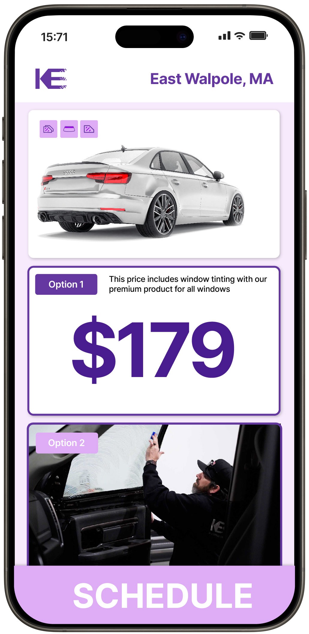 View Competitive Car Window Tinting Prices in East Walpole, Massachusetts