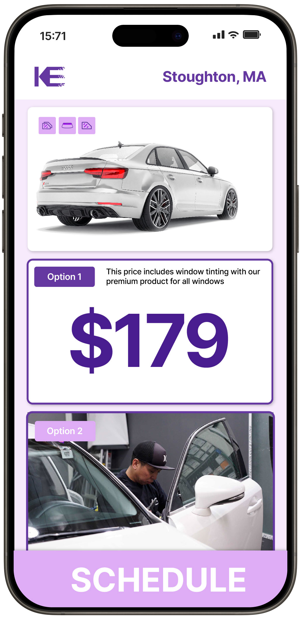 View Competitive Car Window Tinting Prices in Stoughton, Massachusetts