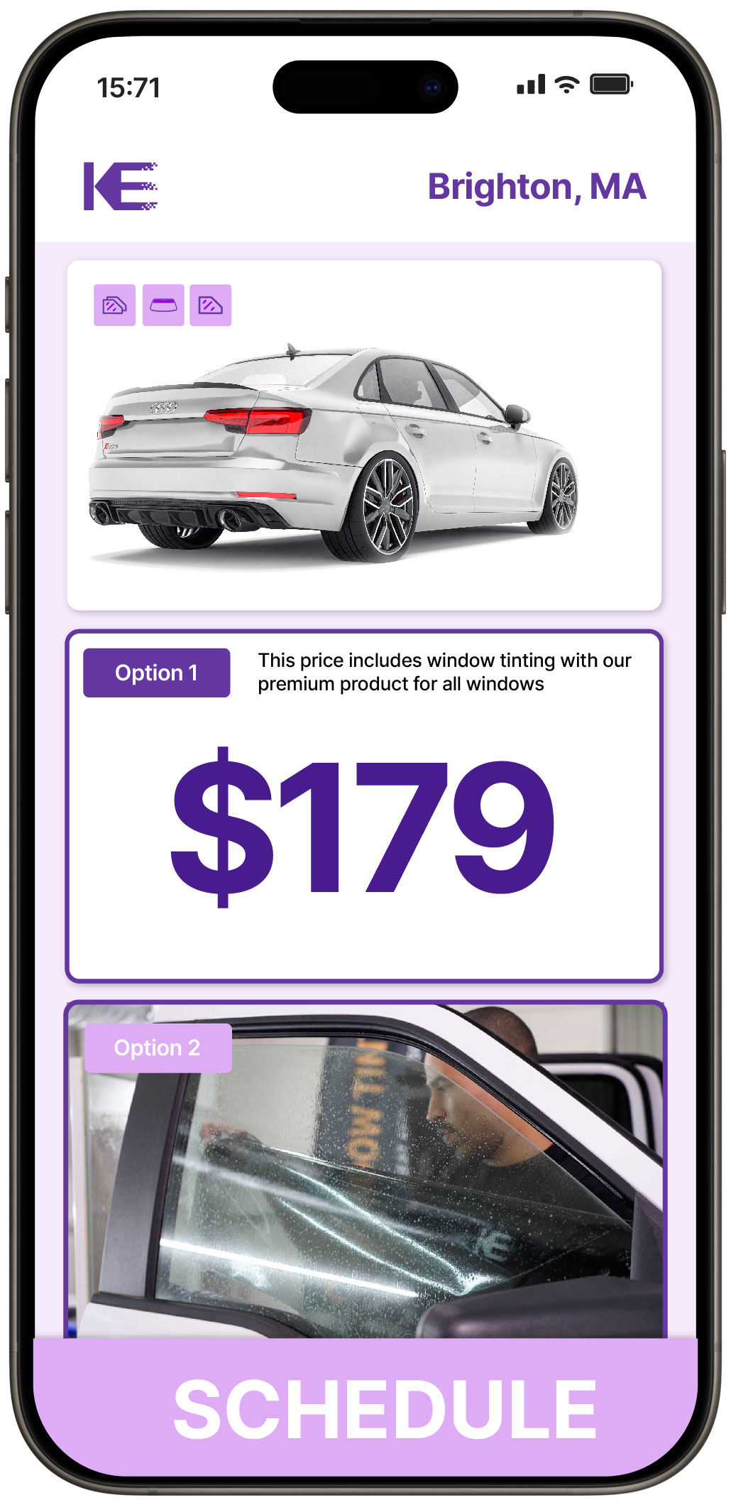 View Reasonable Car Window Tinting Rates in Brighton, Massachusetts