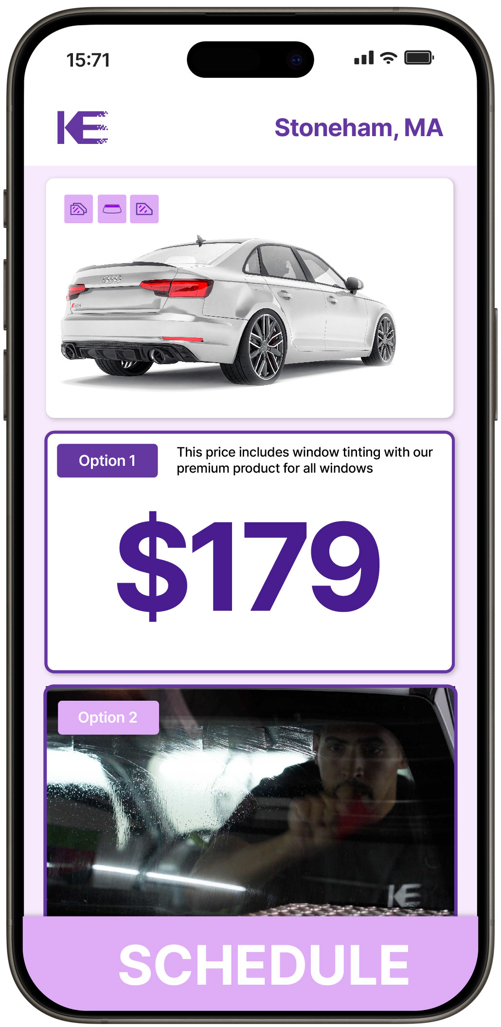 View Competitive Car Window Tinting Rates in Stoneham, Massachusetts