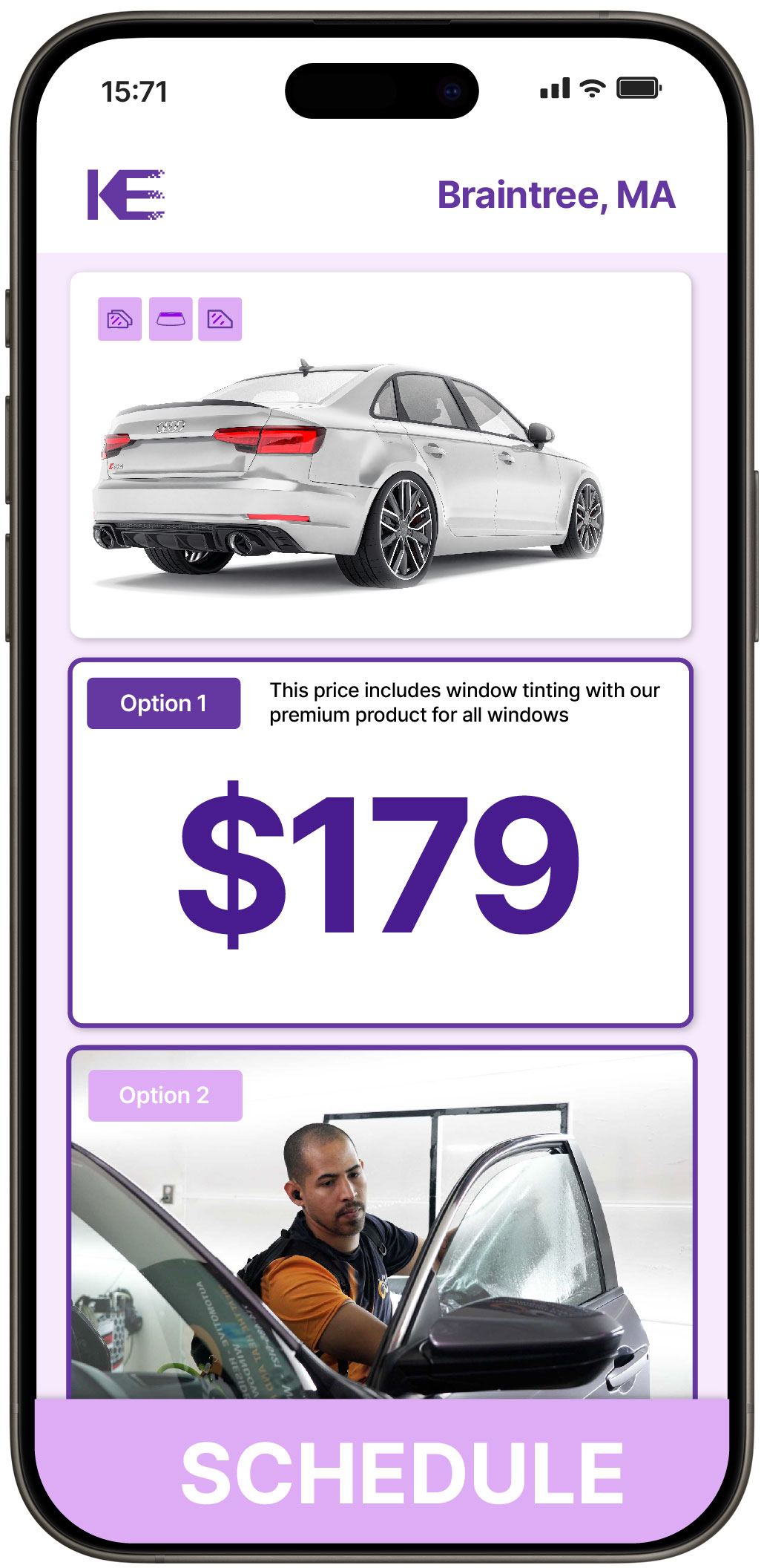 View Affordable Car Window Tinting Prices in Braintree, Massachusetts