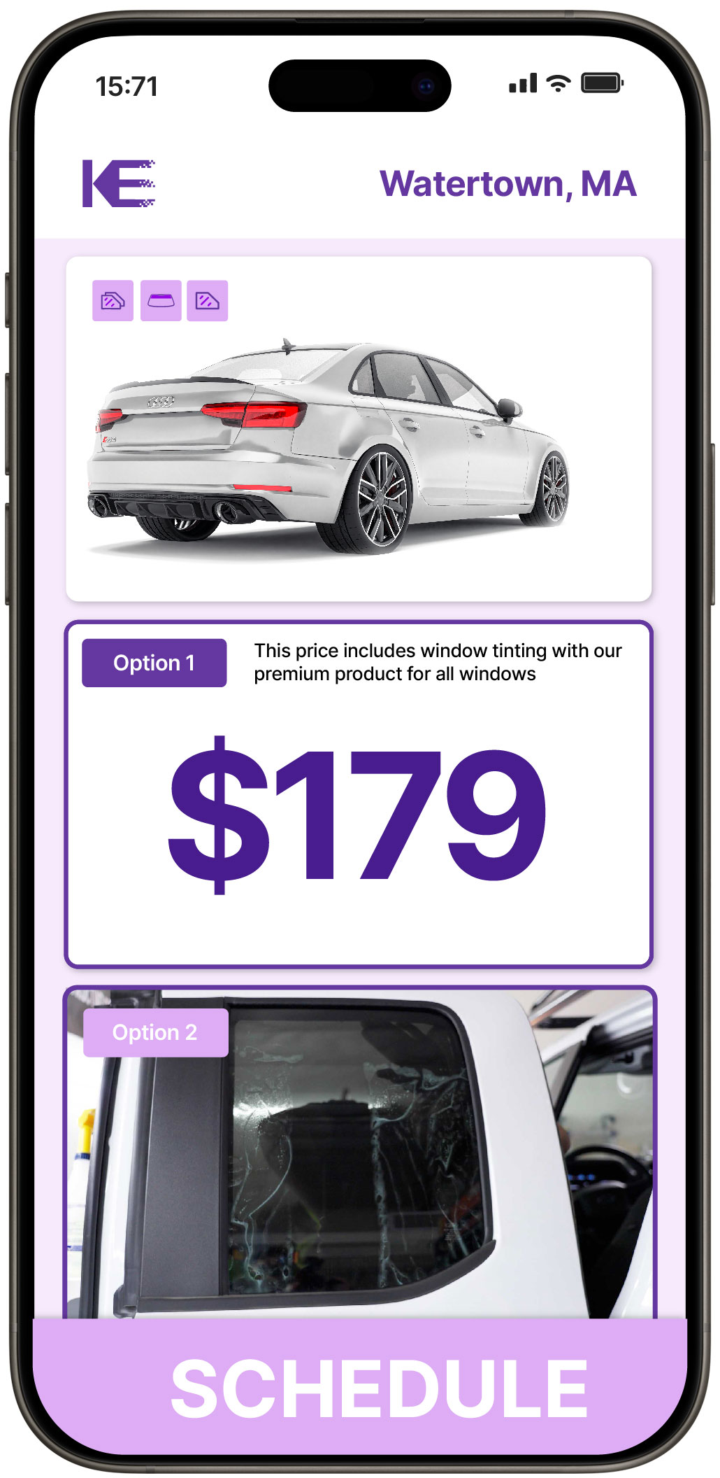 View Affordable Car Window Tinting Rates in Watertown, Massachusetts