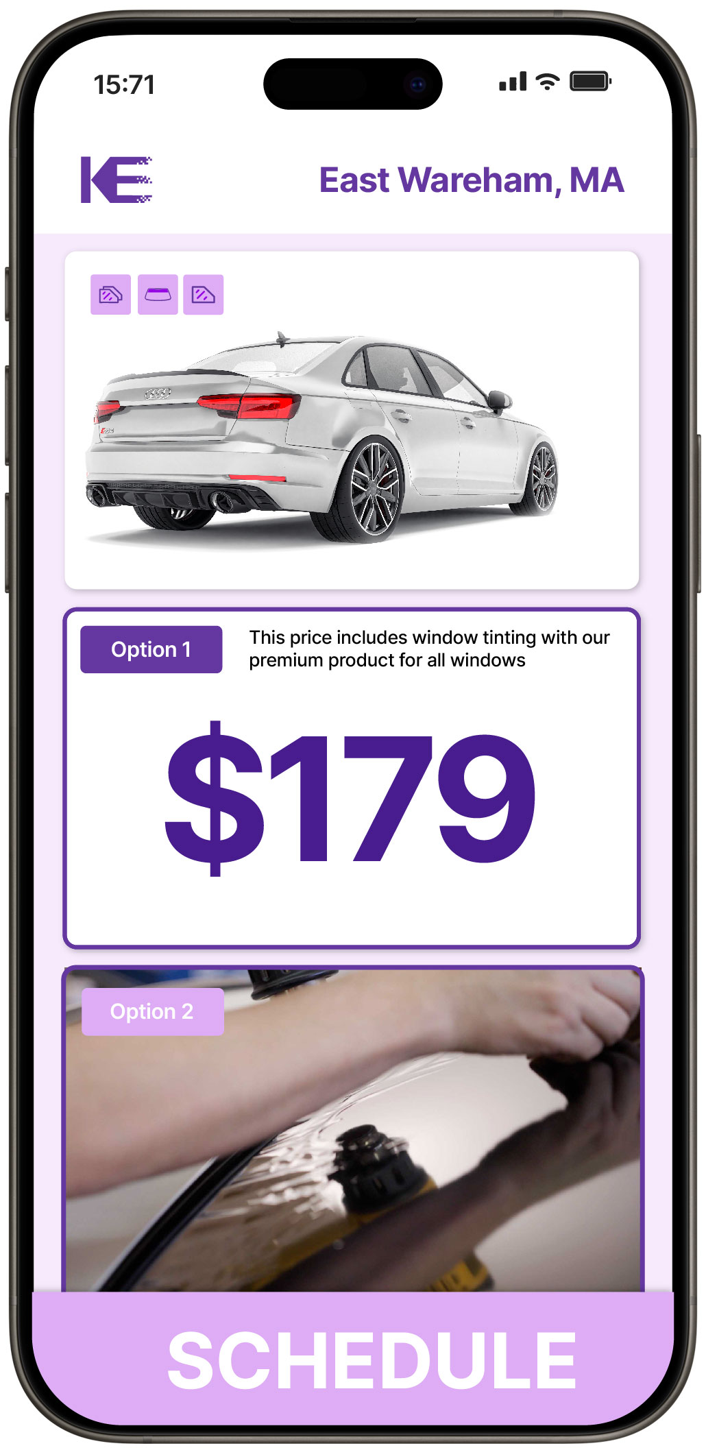 View Affordable Car Window Tinting Prices in East Wareham, Massachusetts