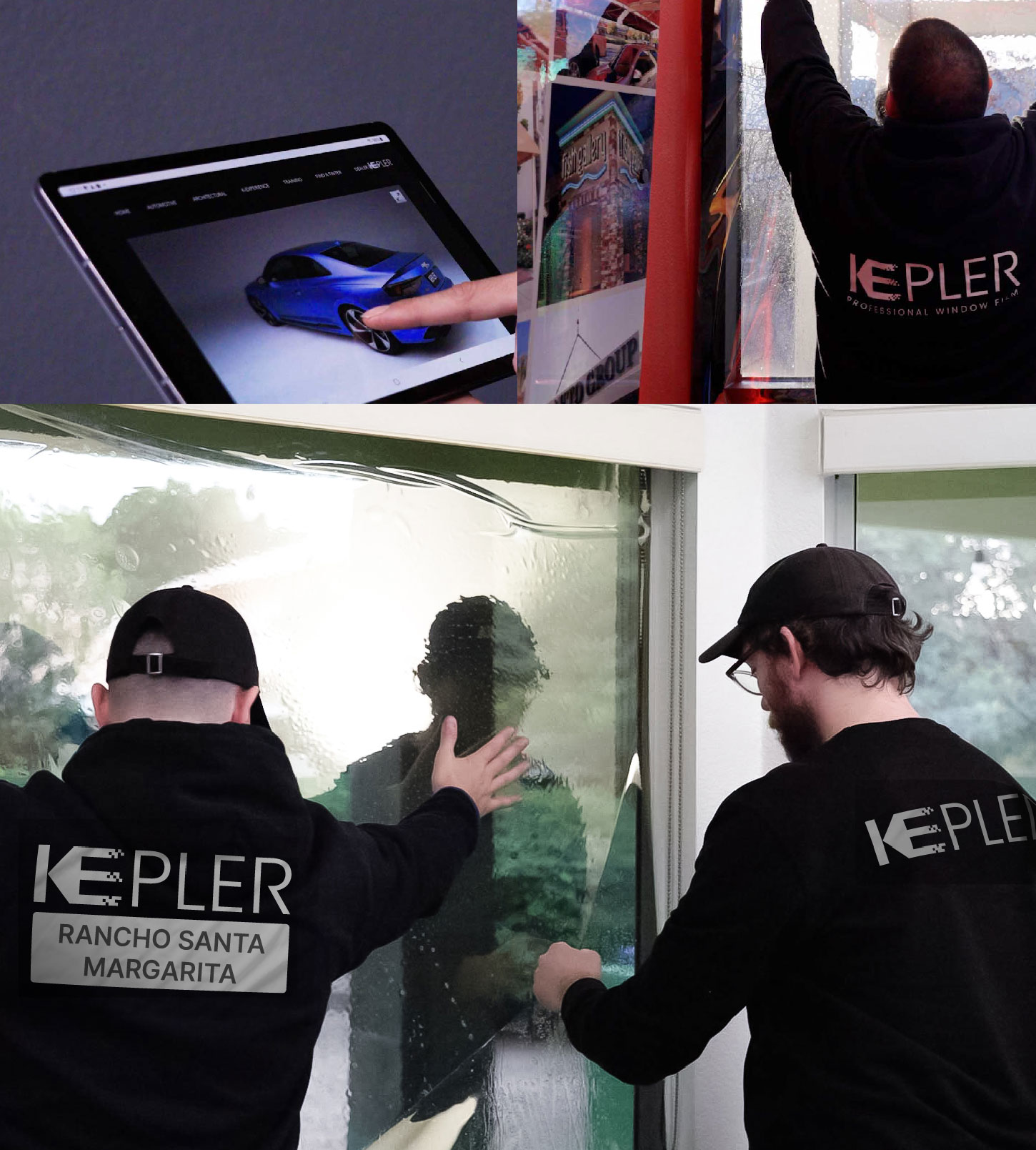 Kepler Technician Applying High-tech Window Tint to Home in Rancho Santa Margarita