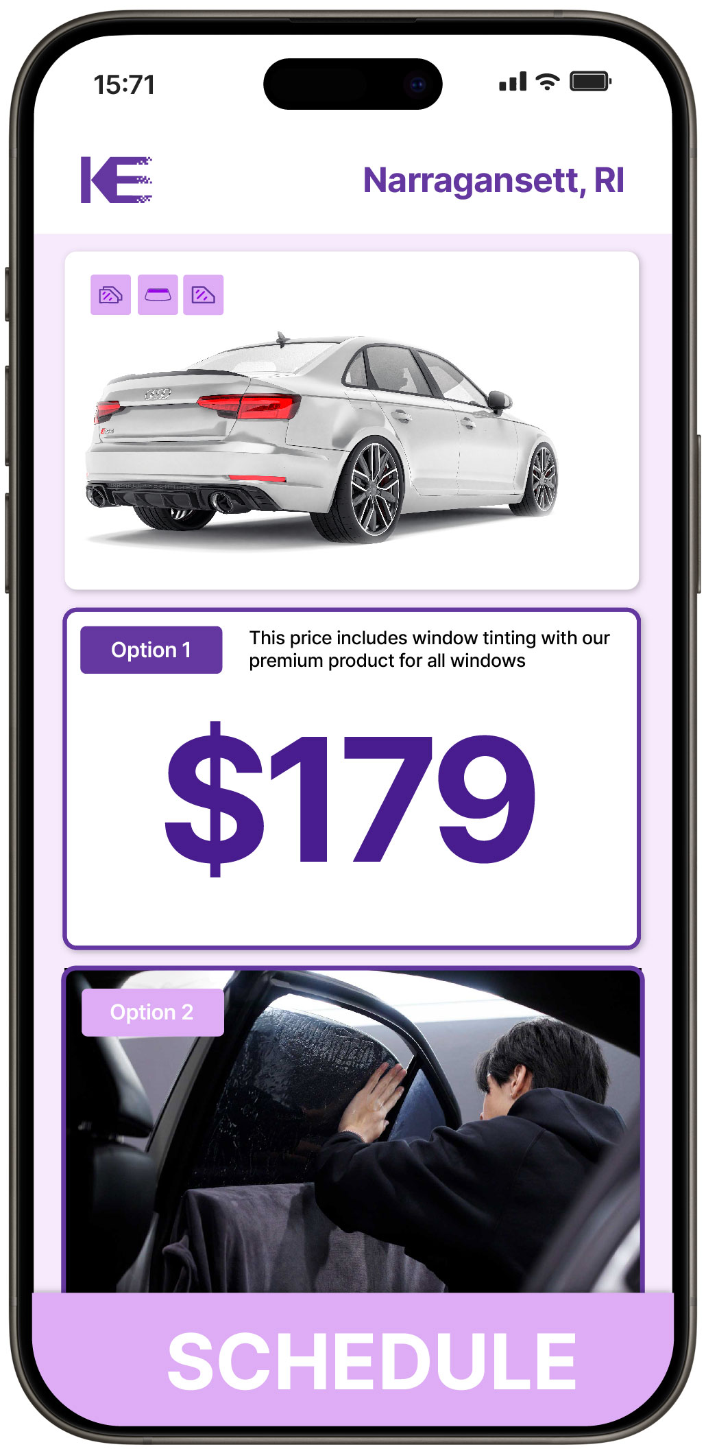 View Competitive Car Window Tinting Costs in Narragansett, Rhode Island