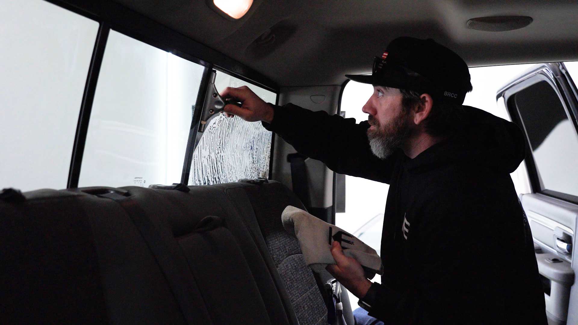 Professional Car Glass Tint preparation in West Warwick
