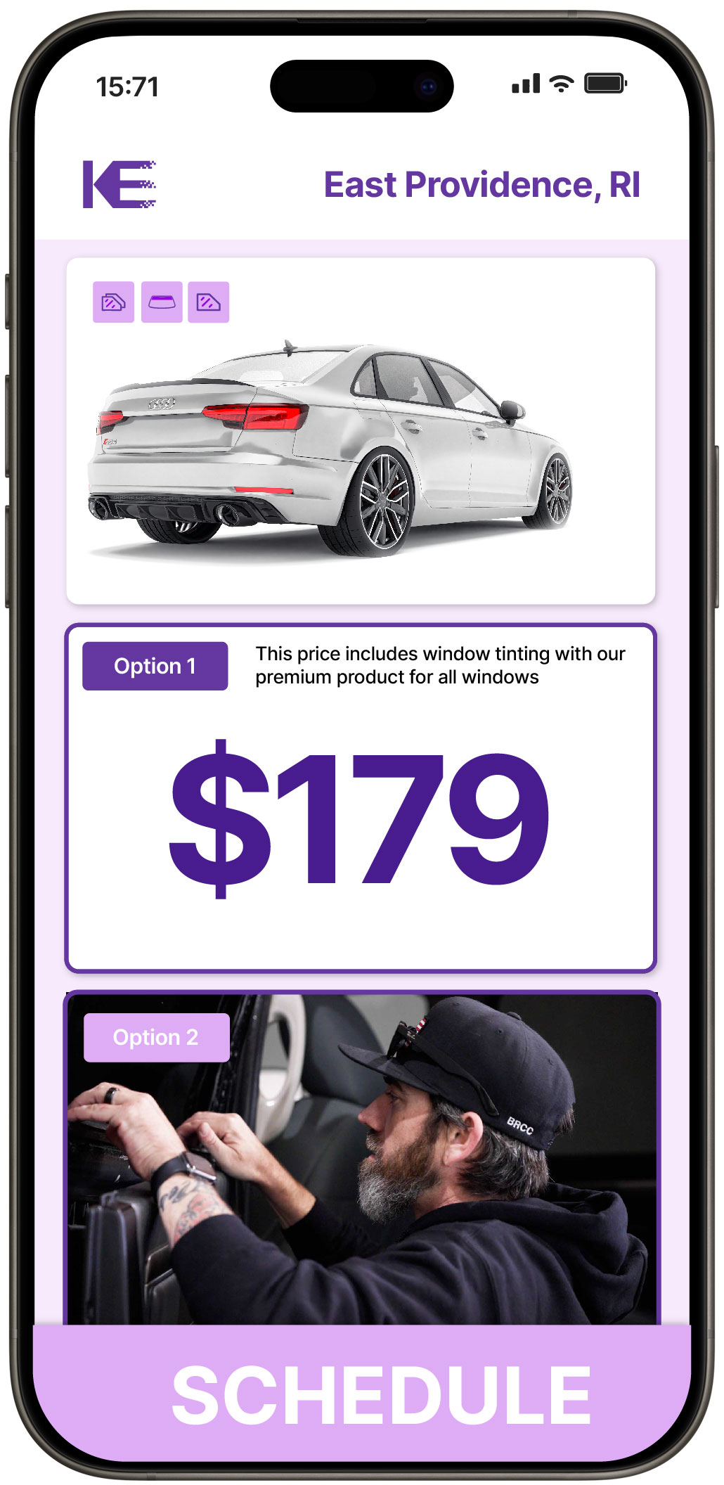 View Competitive Car Window Tinting Rates in East Providence, Rhode Island