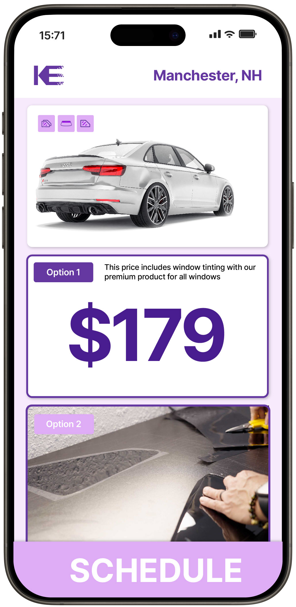 View Competitive Car Window Tinting Costs in Manchester, New Hampshire
