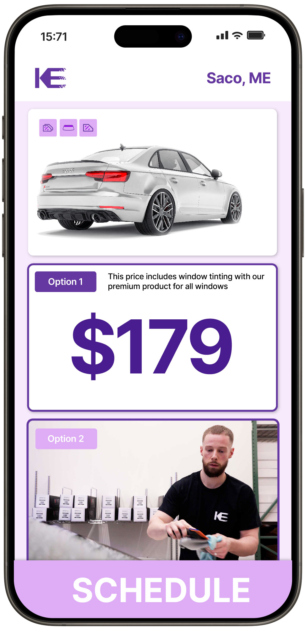 View Competitive Car Window Tinting Rates in Saco, Maine