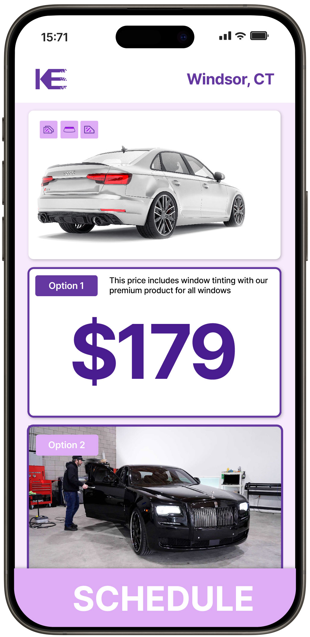 View Affordable Car Window Tinting Costs in Windsor, Connecticut