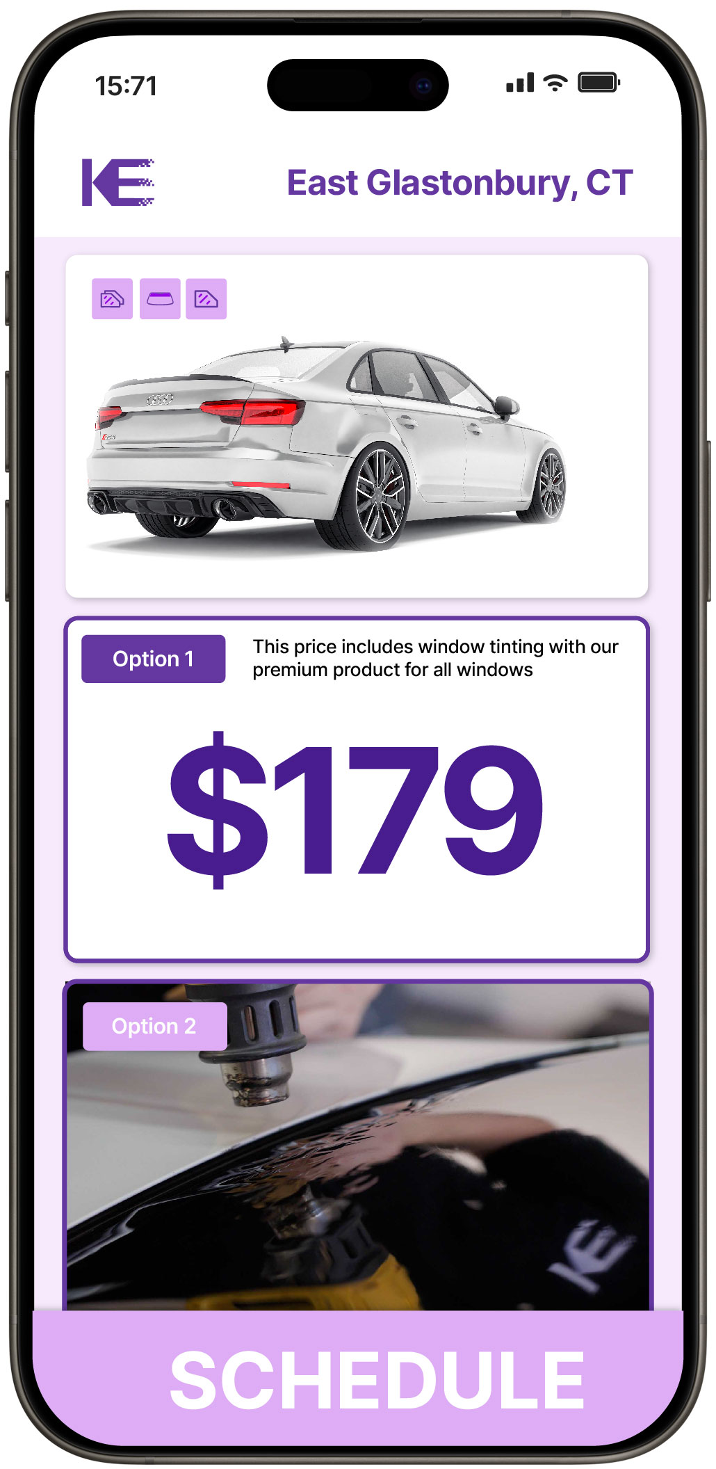 View Affordable Car Window Tinting Costs in East Glastonbury, Connecticut