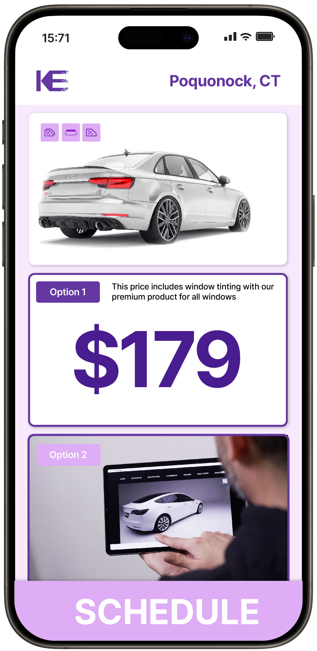 View Affordable Car Window Tinting Prices in Poquonock, Connecticut