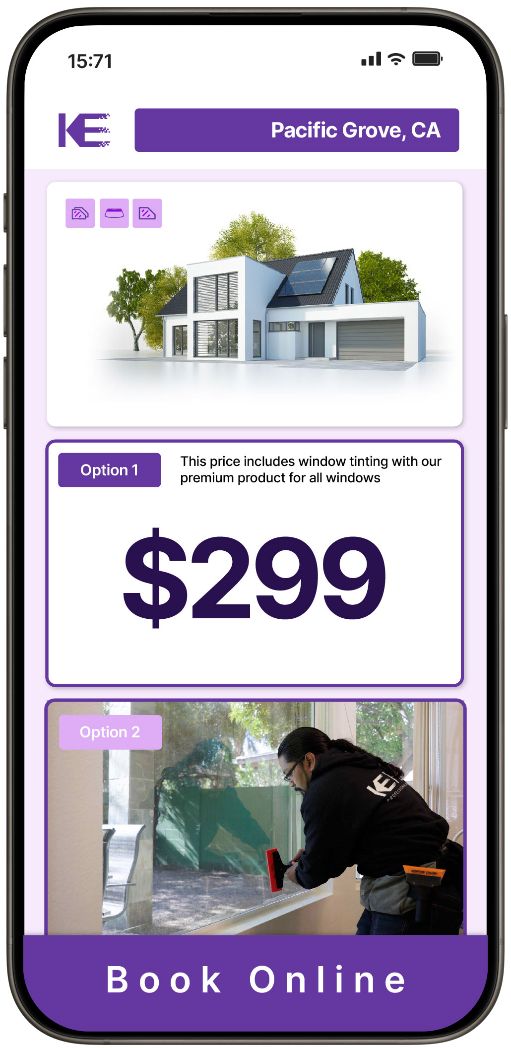 View Affordable Home Window Tinting Rates in Pacific Grove, California
