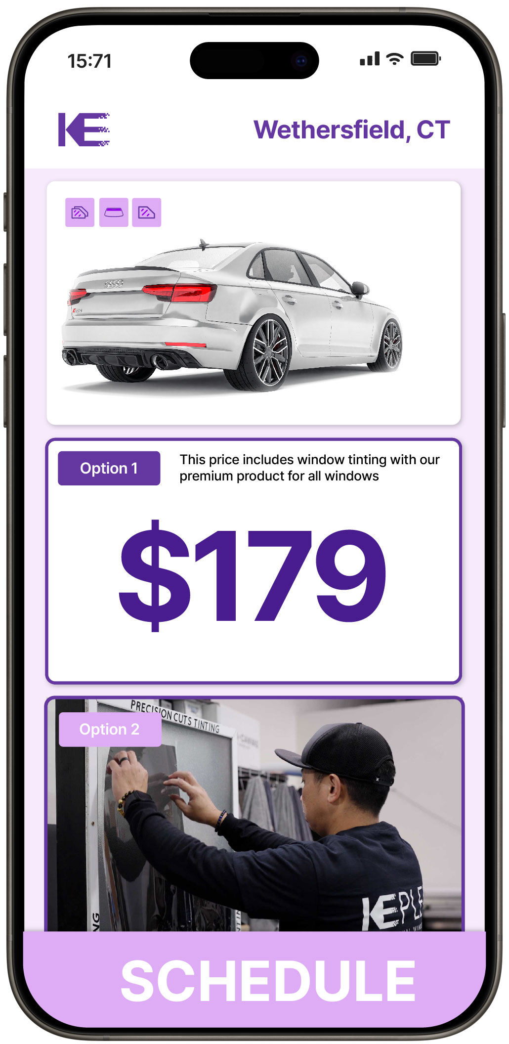 View Affordable Car Window Tinting Prices in Wethersfield, Connecticut