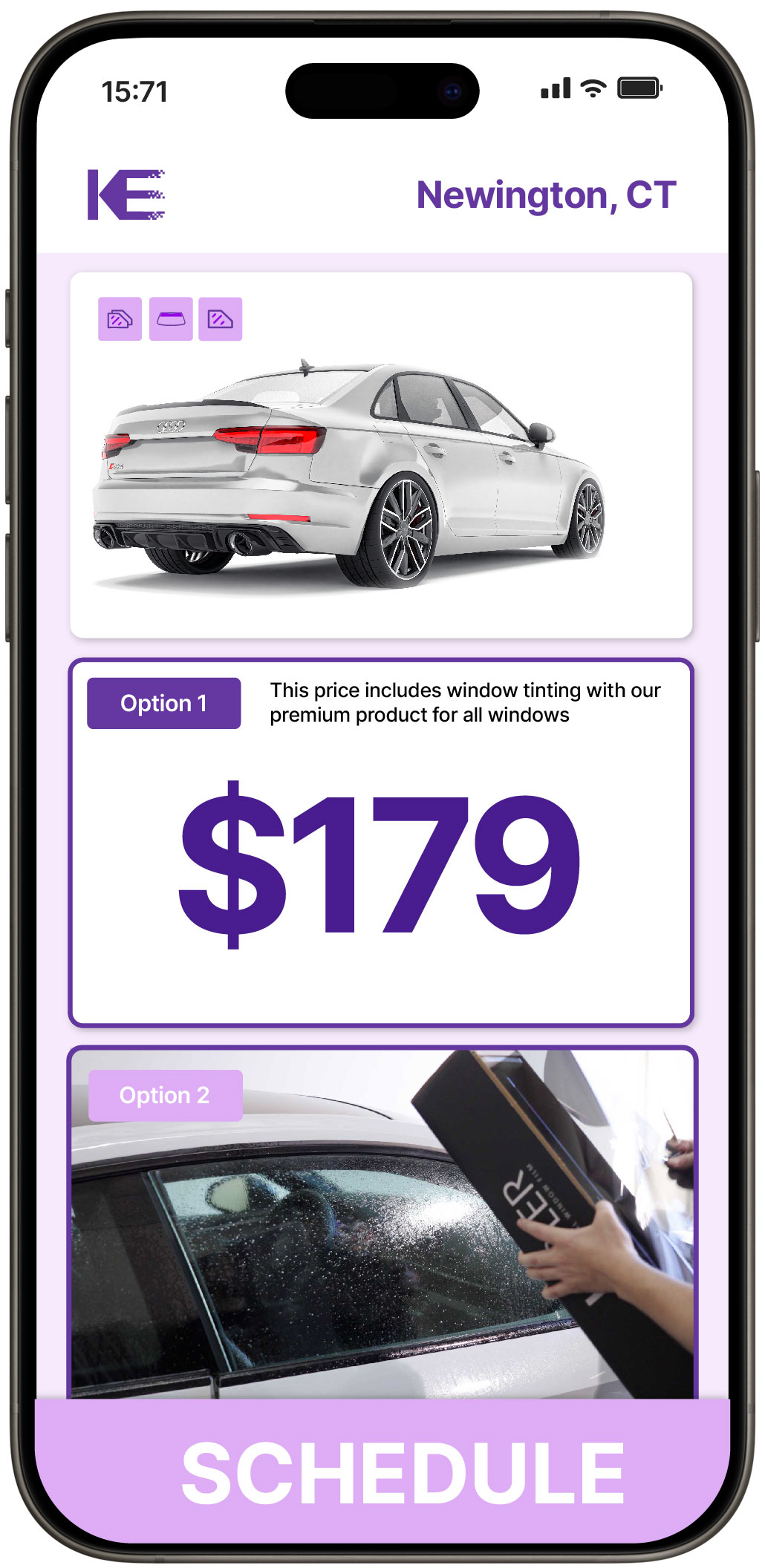 View Reasonable Car Window Tinting Rates in Newington, Connecticut
