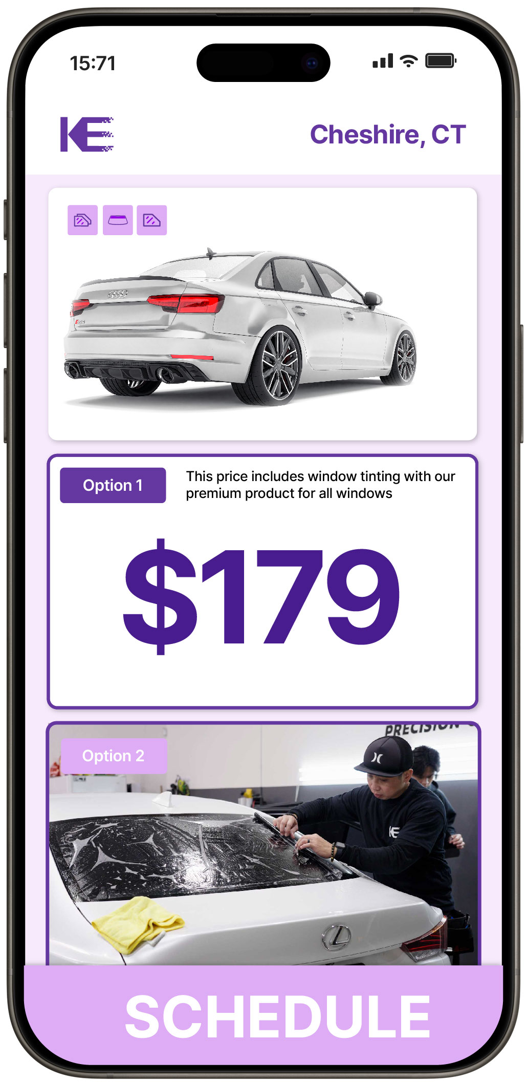 View Competitive Car Window Tinting Rates in Cheshire, Connecticut