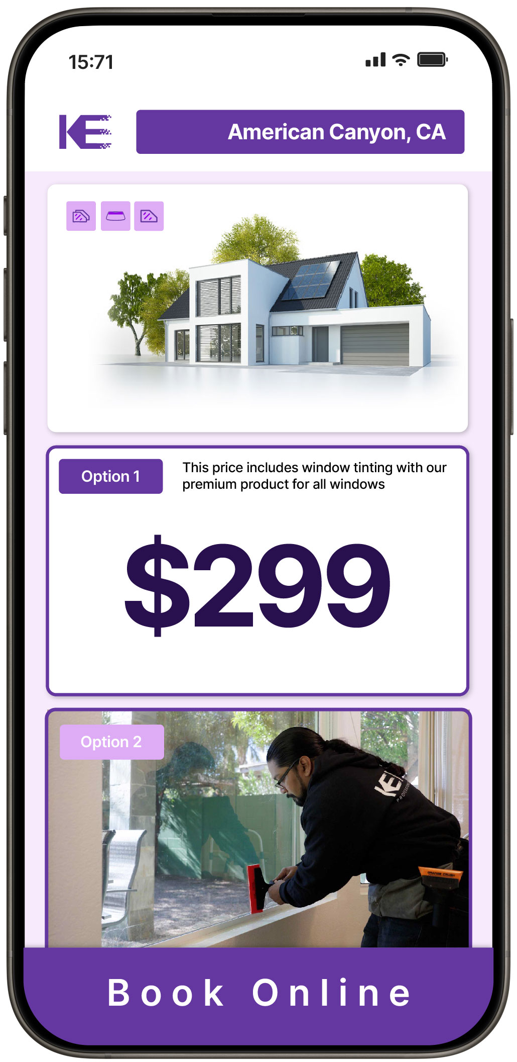 View Competitive Home Window Tinting Costs in American Canyon, California