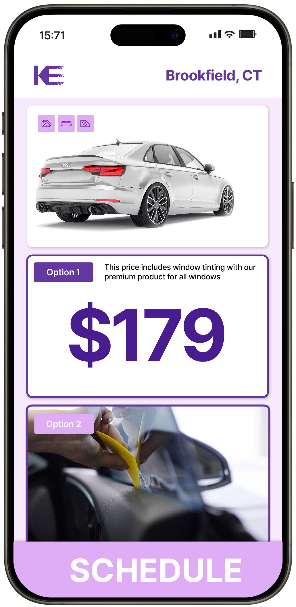 View Affordable Car Window Tinting Prices in Brookfield, Connecticut
