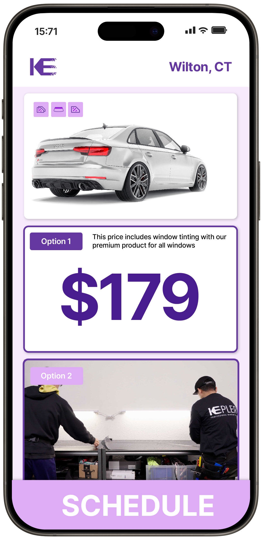 View Affordable Car Window Tinting Rates in Wilton, Connecticut