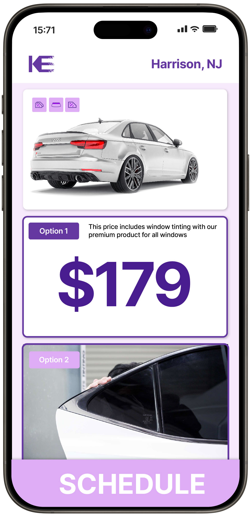 View Affordable Car Window Tinting Prices in Harrison, New Jersey