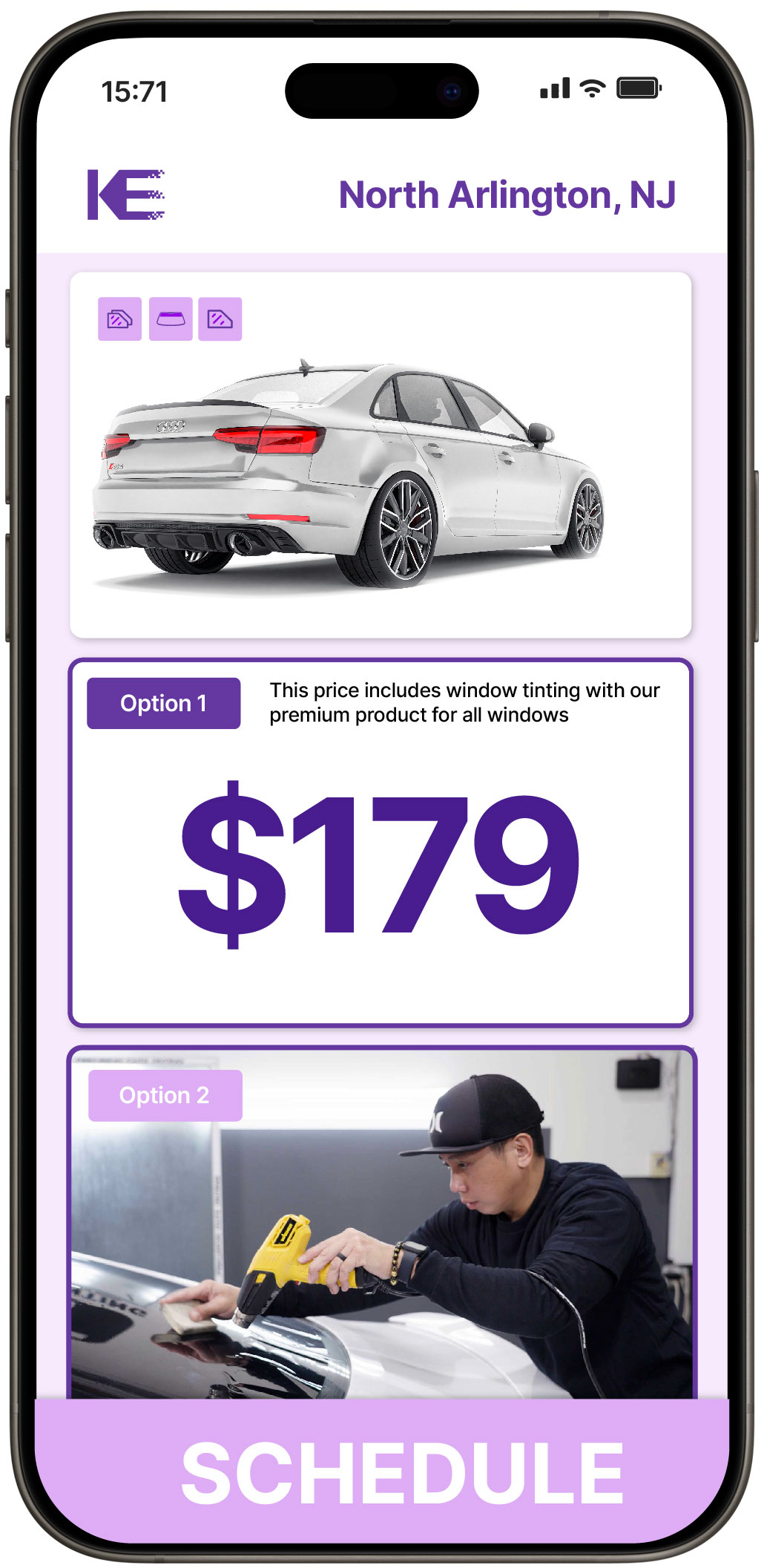 View Competitive Car Window Tinting Prices in North Arlington, New Jersey