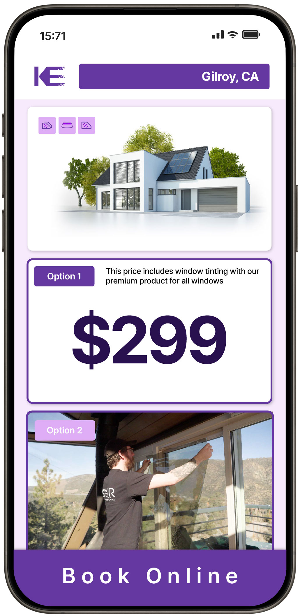 View Competitive Home Window Tinting Costs in Gilroy, California