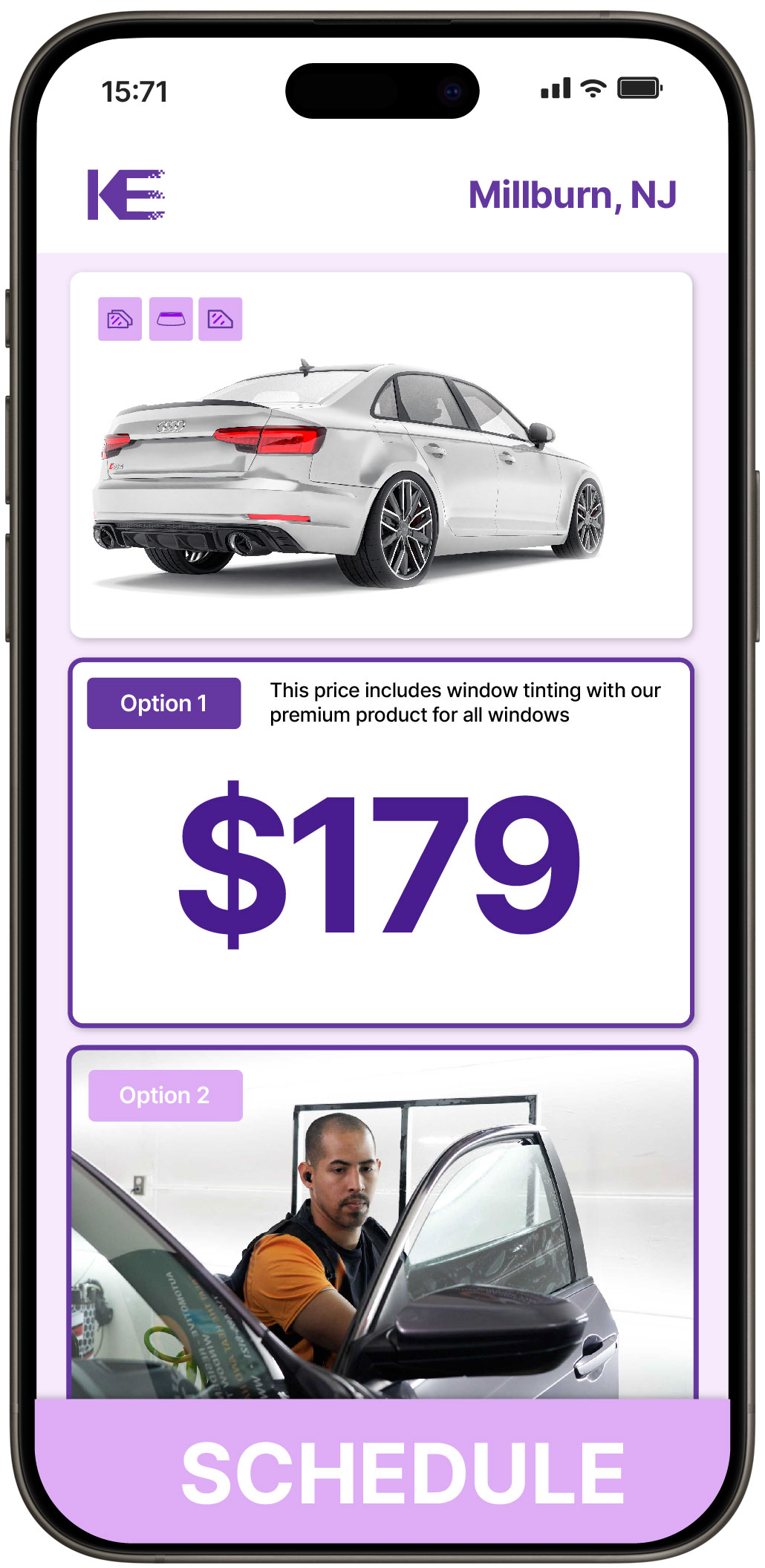 View Reasonable Car Window Tinting Rates in Millburn, New Jersey