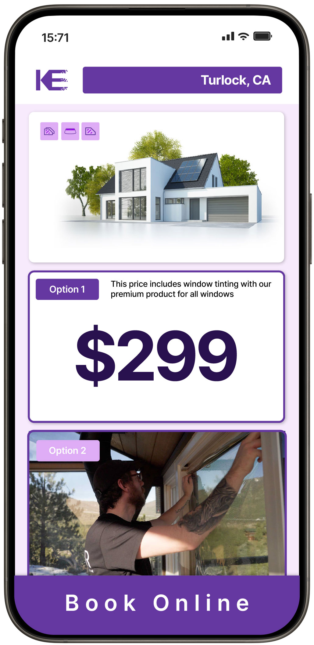 View Competitive Home Window Tinting Costs in Turlock, California