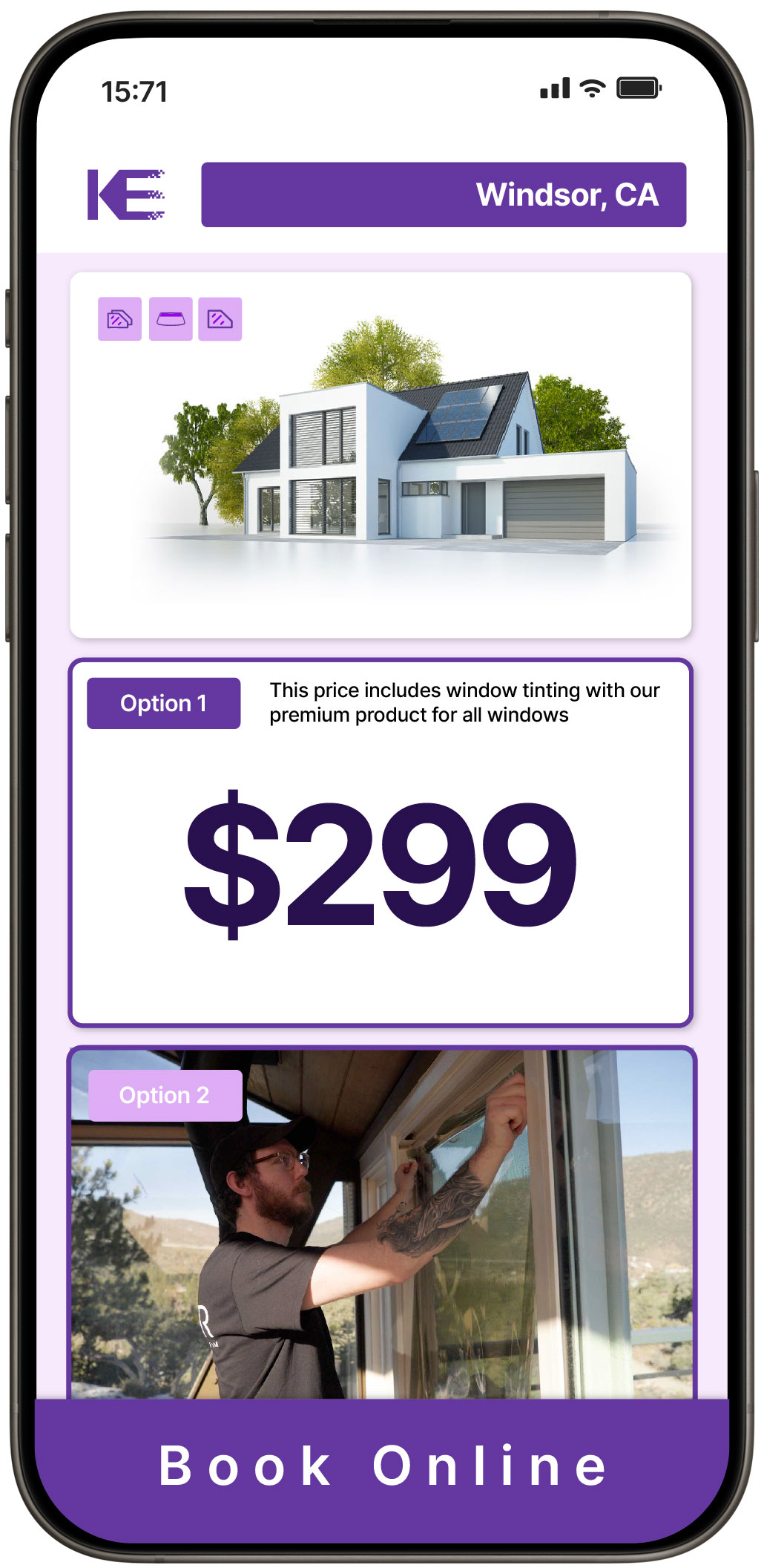 View Competitive Home Window Tinting Rates in Windsor, California