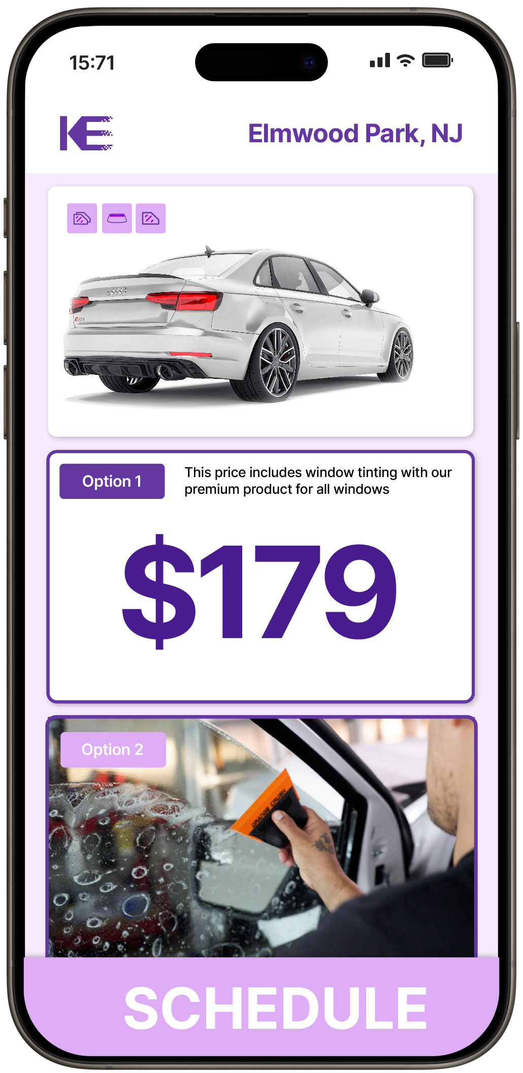 View Competitive Car Window Tinting Costs in Elmwood Park, New Jersey