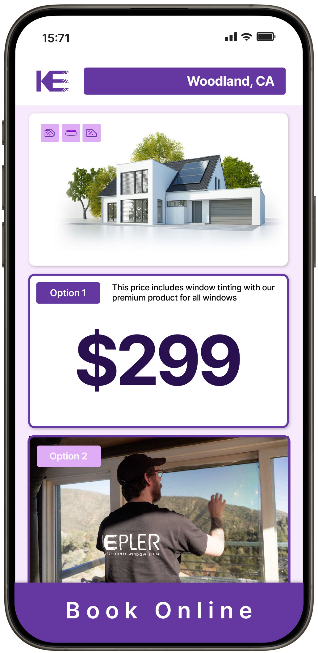 View Competitive Home Window Tinting Rates in Woodland, California