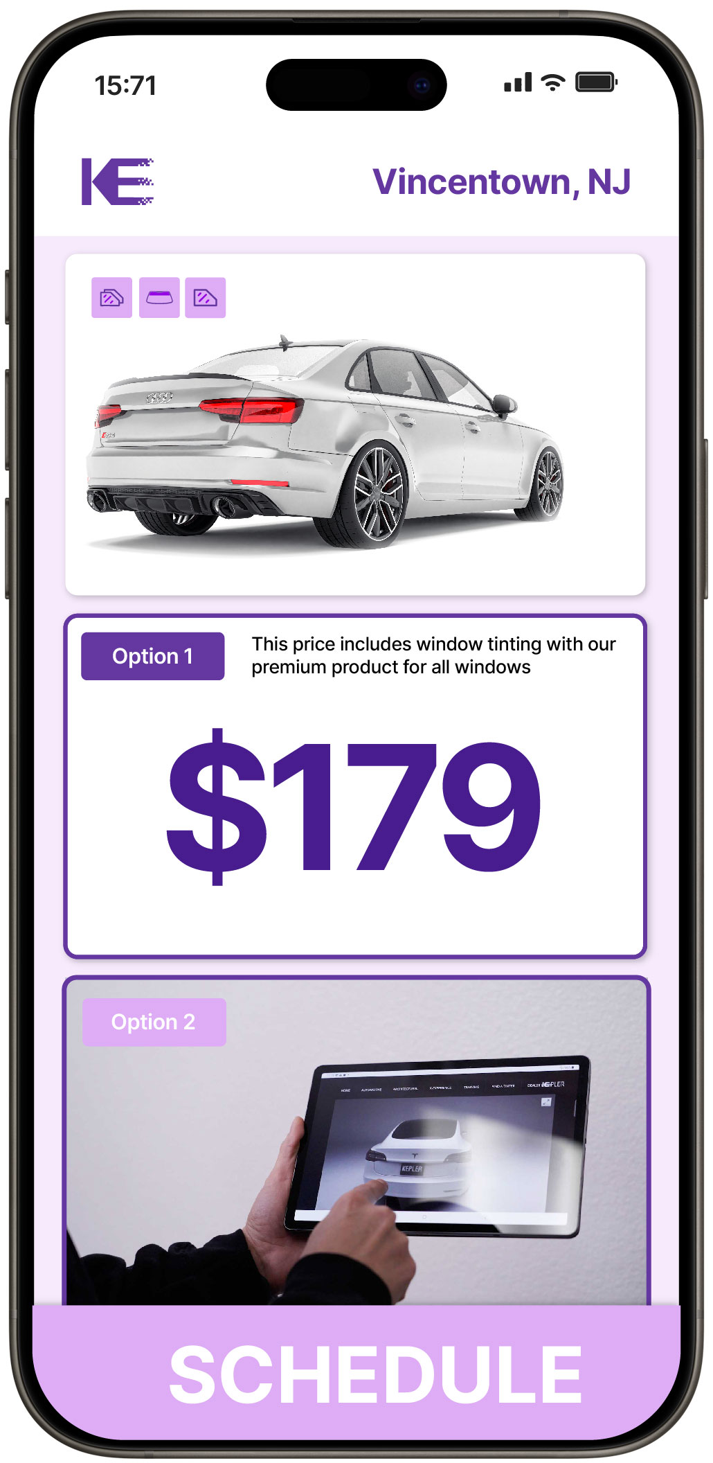 View Affordable Car Window Tinting Rates in Vincentown, New Jersey