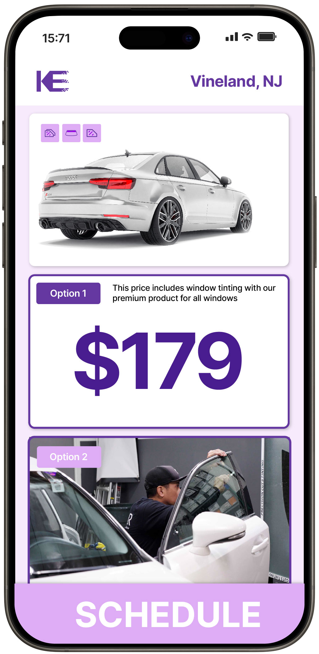 View Competitive Car Window Tinting Prices in Vineland, New Jersey