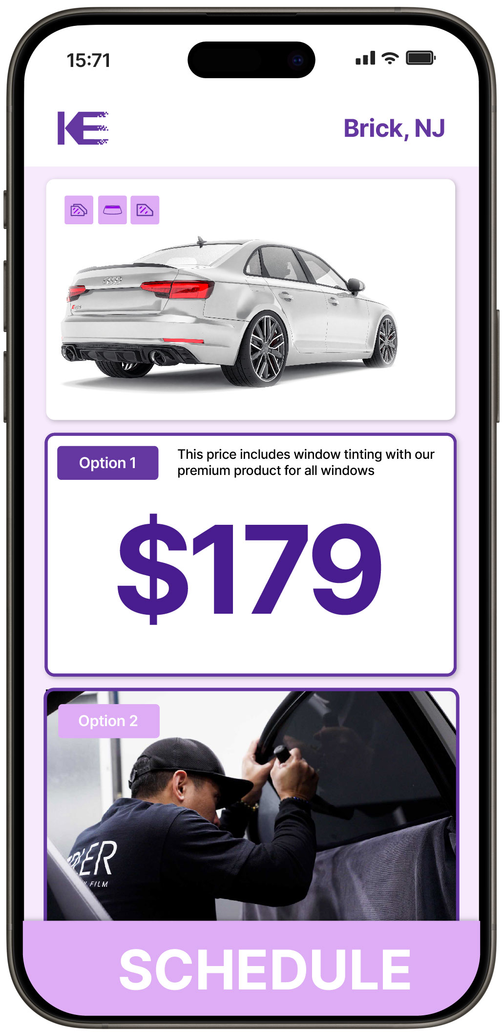 View Competitive Car Window Tinting Prices in Brick, New Jersey