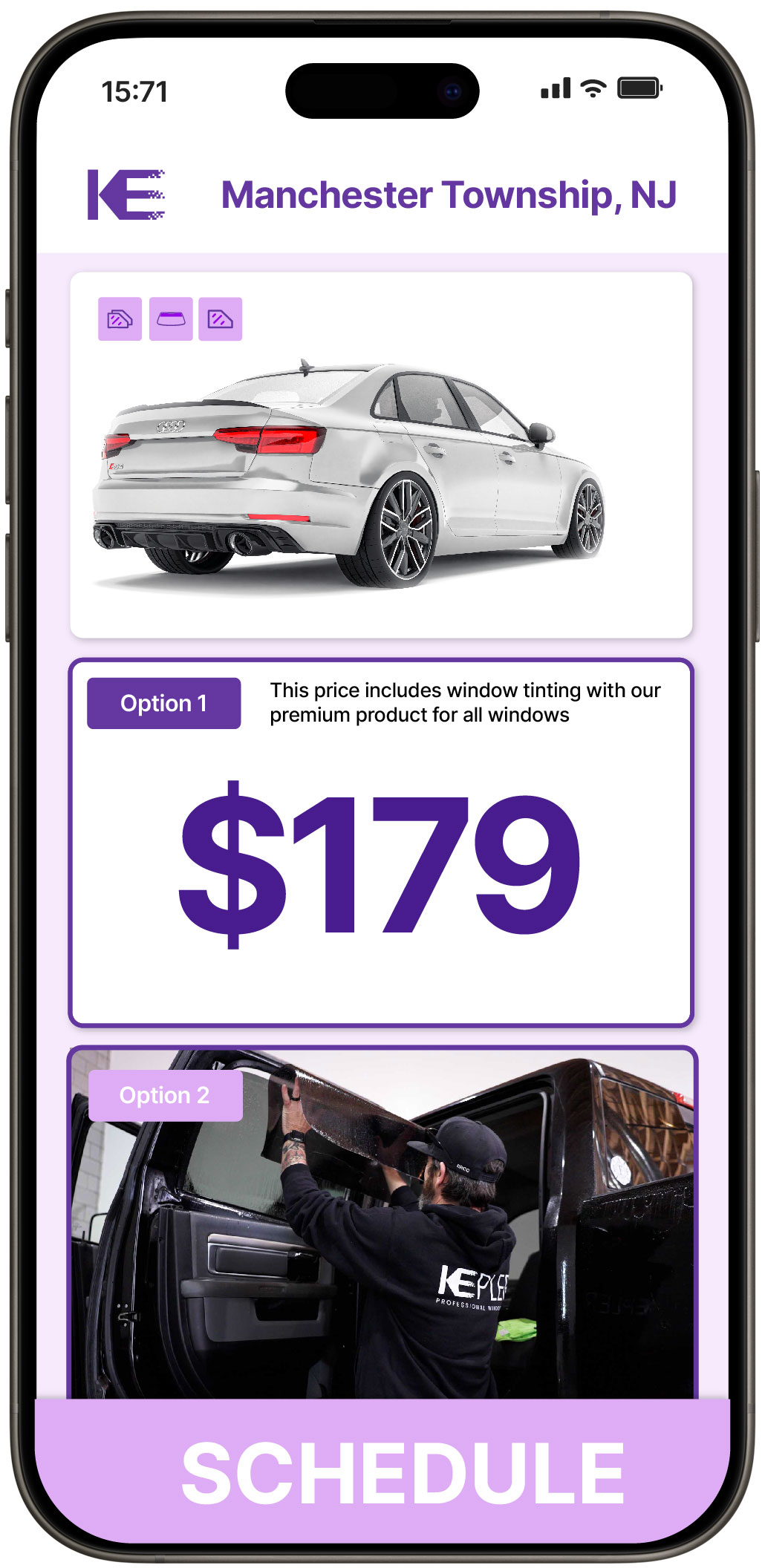 View Reasonable Car Window Tinting Costs in Manchester Township, New Jersey