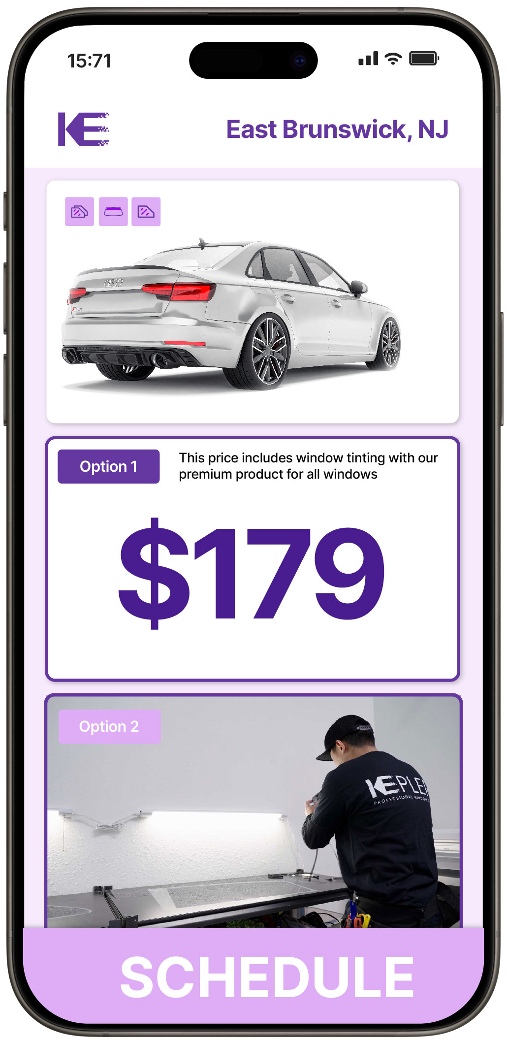View Reasonable Car Window Tinting Rates in East Brunswick, New Jersey